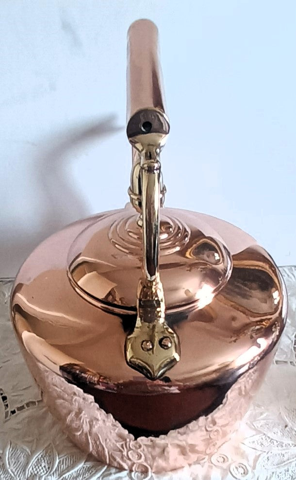 Antique English Victorian Copper Kettle