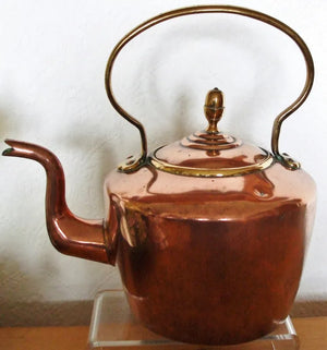Antique English Victorian Copper Kettle
