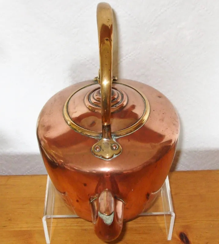 Antique English Victorian Copper Kettle