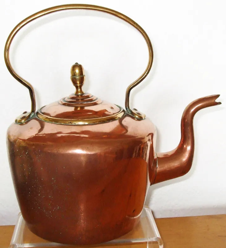 Antique English Victorian Copper Kettle