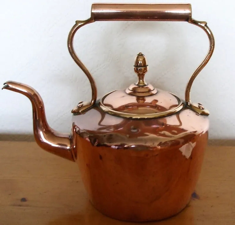 Antique English Victorian Copper Kettle
