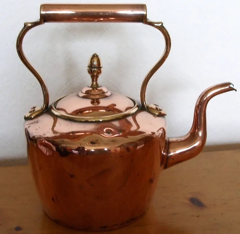 Antique English Victorian Copper Kettle