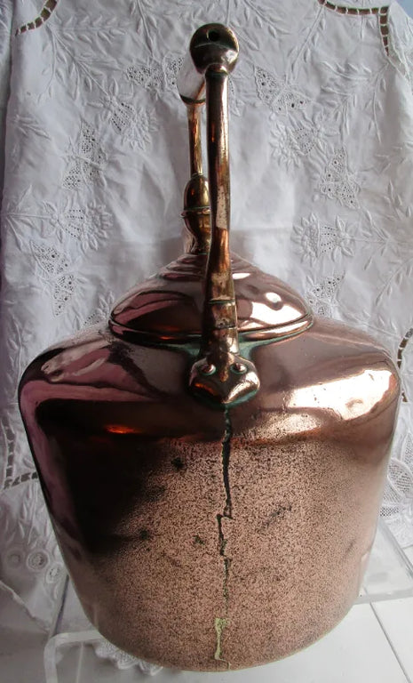 Antique English Victorian Copper Kettle