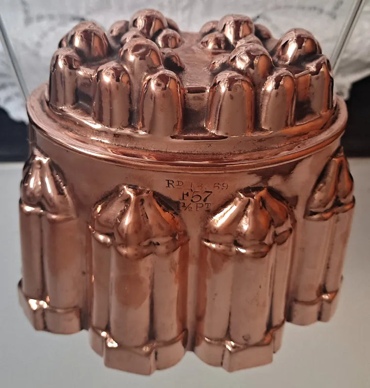 Antique English Victorian Copper Kitchen Mould
