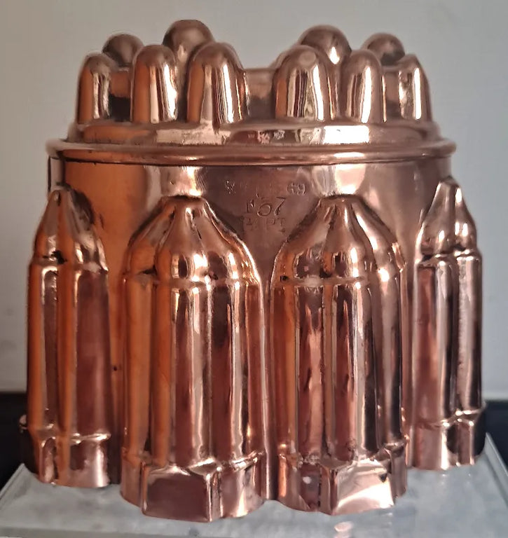 Antique English Victorian Copper Kitchen Mould