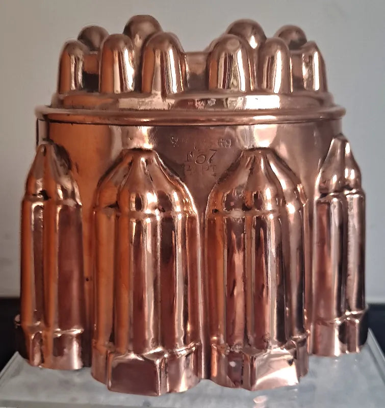 Antique English Victorian Copper Kitchen Mould