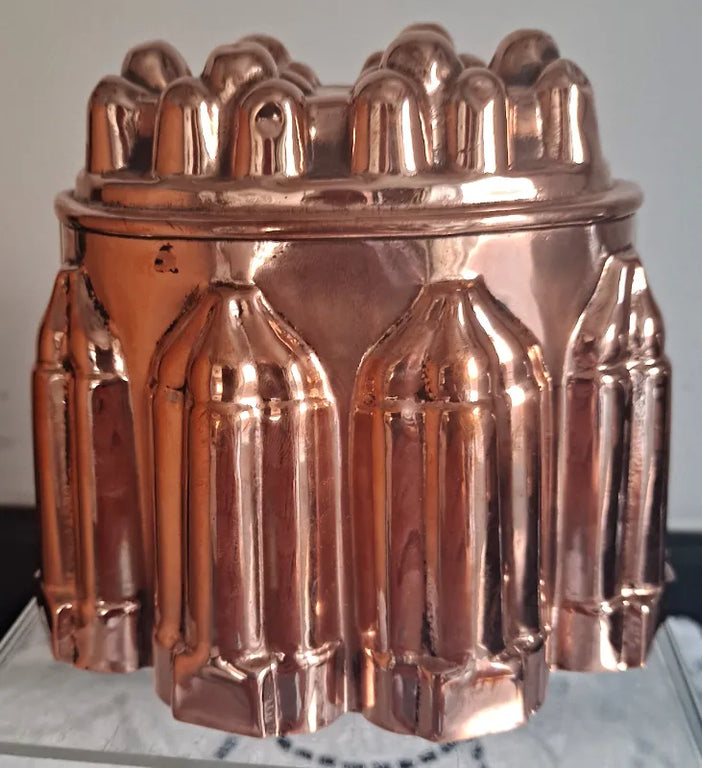 Antique English Victorian Copper Kitchen Mould