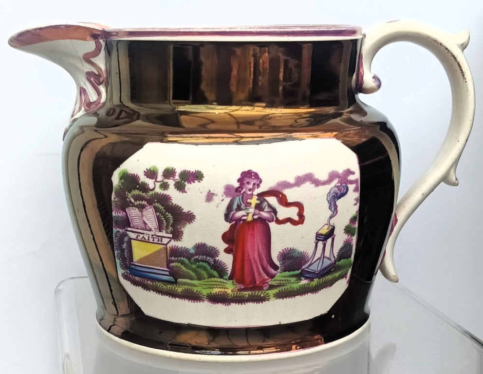 Copper Lustre Faith Jug 1a