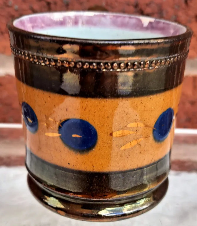 Antique Victorian Copper Lustre Mug
