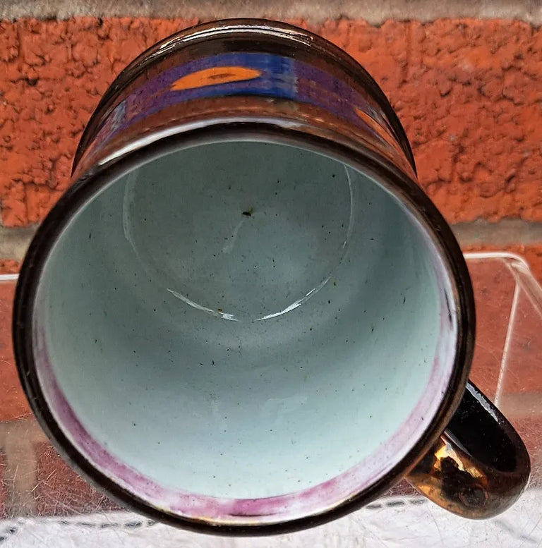 Antique Victorian Copper Lustre Mug