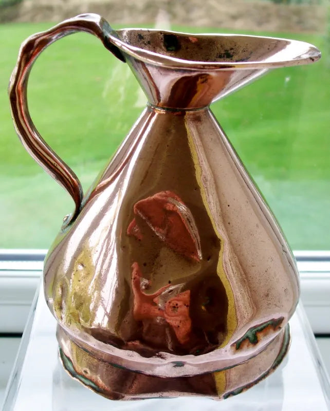 Antique English Victorian Copper Pint Measure