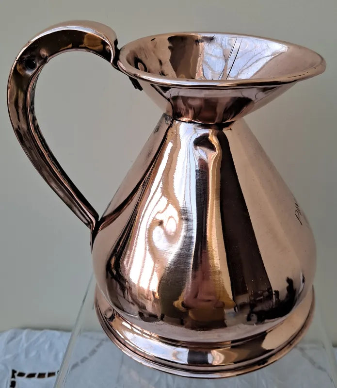 Antique English Victorian Copper Pint Measure
