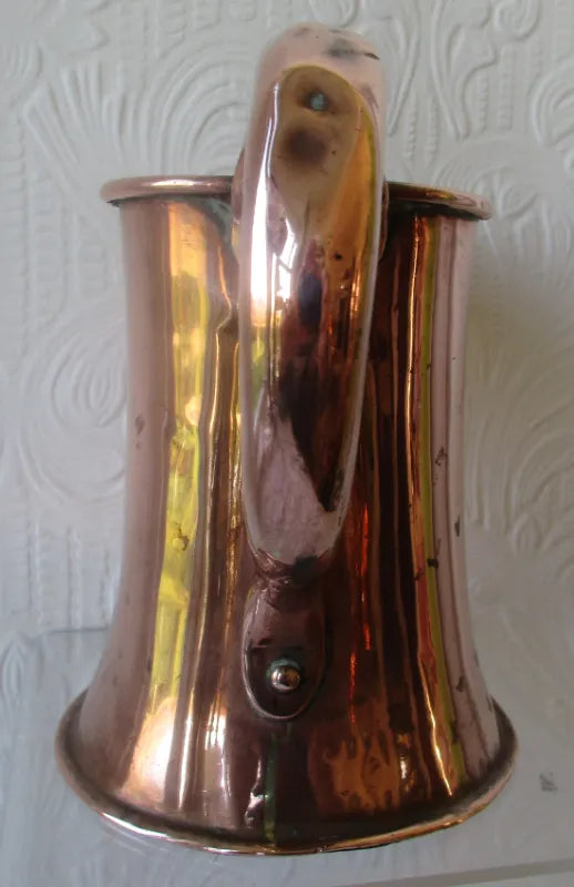 Antique English Victorian Copper Quart Tavern Jug