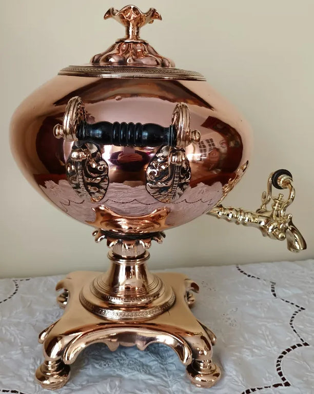 Antique English Georgian Copper Samovar