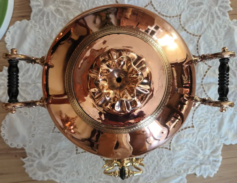 Antique English Georgian Copper Samovar