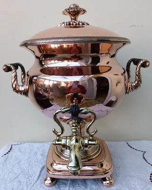 Antique English Georgian Copper Samovar