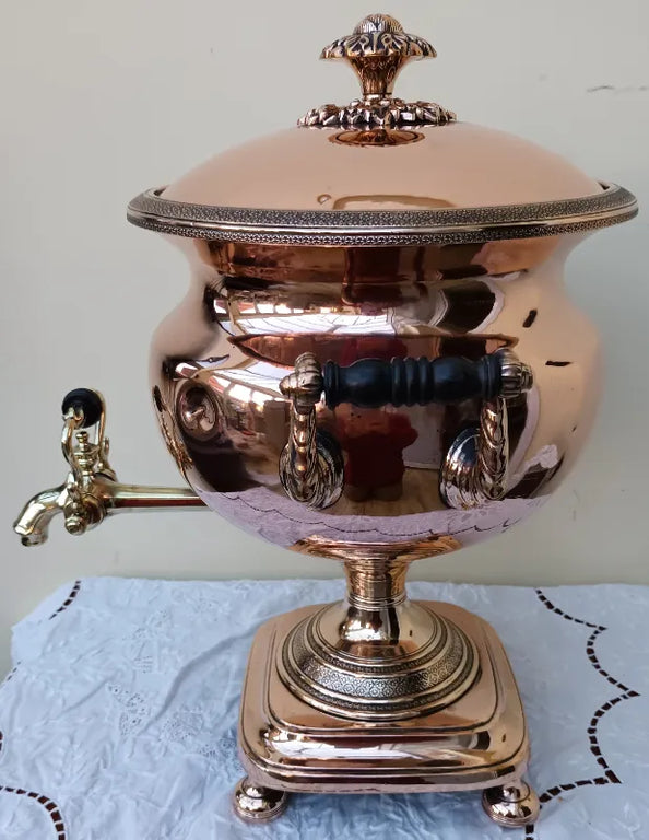 Antique English Georgian Copper Samovar