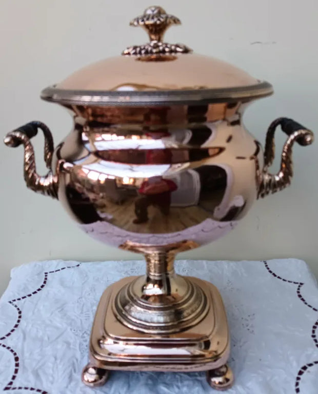 Antique English Georgian Copper Samovar