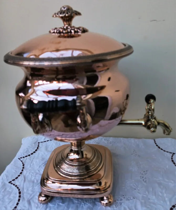 Antique English Georgian Copper Samovar