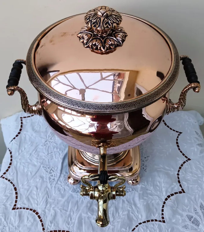 Antique English Georgian Copper Samovar