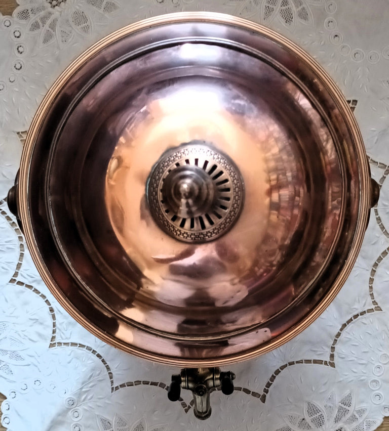Antique English Georgian Copper Samovar