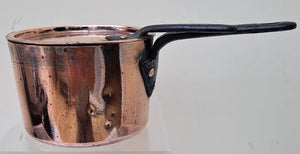 Antique English Victorian Copper Saucepan and Cover