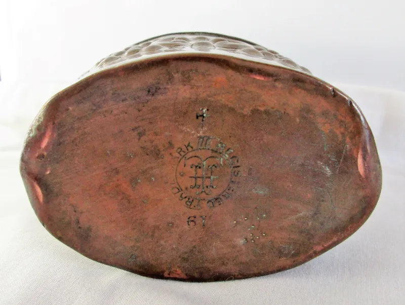 Antique Victorian Copper Tea Caddy ~ Henry Loveridge & Co.