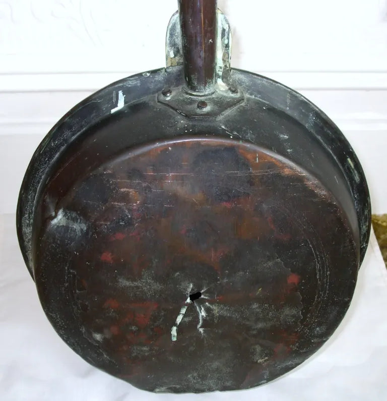 Antique English Georgian Copper Warming Pan