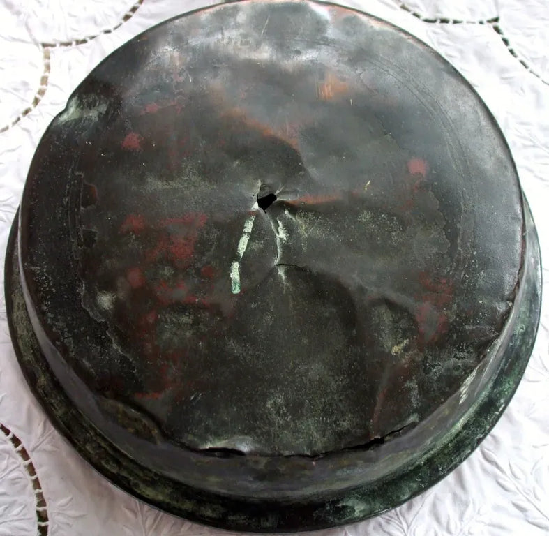 Antique English Georgian Copper Warming Pan