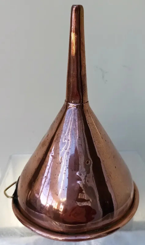 Antique English Victorian Copper Wine Funnel