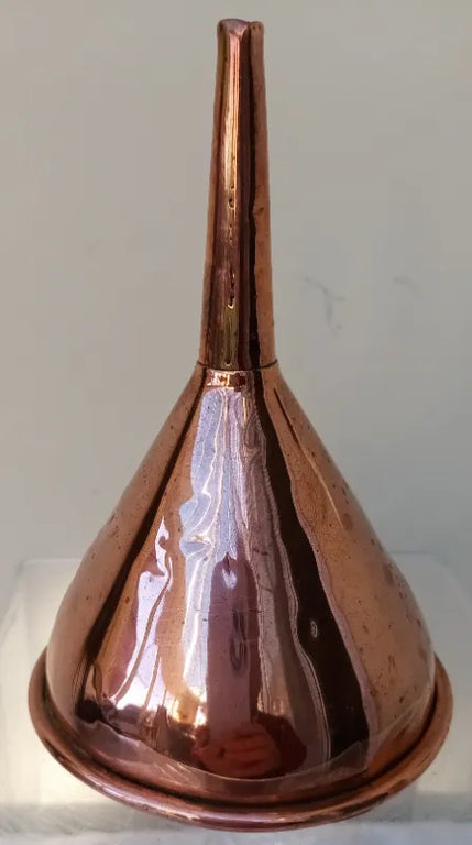 Antique English Victorian Copper Wine Funnel
