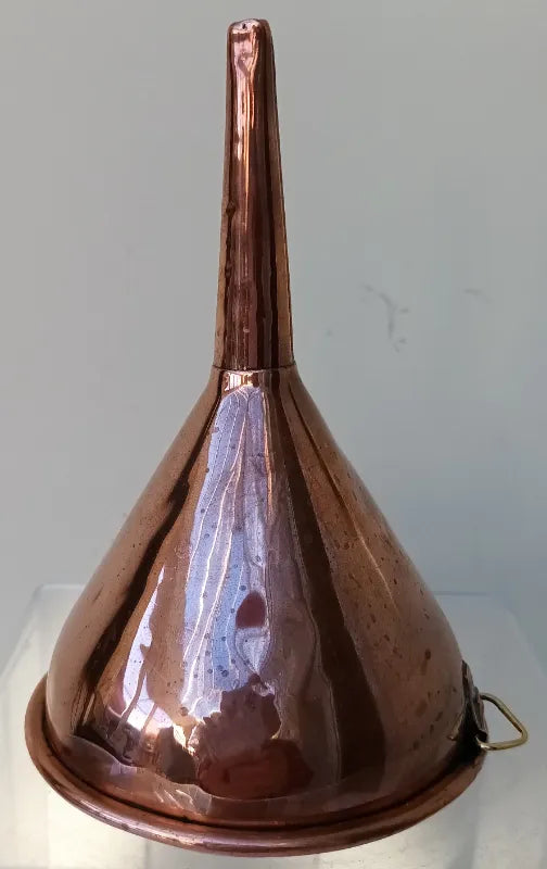 Antique English Victorian Copper Wine Funnel