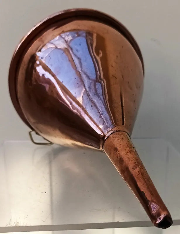 Antique English Victorian Copper Wine Funnel