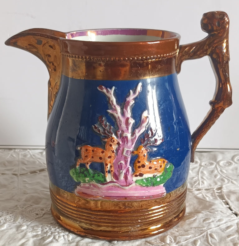 Antique Victorian Copper Lustre Jug