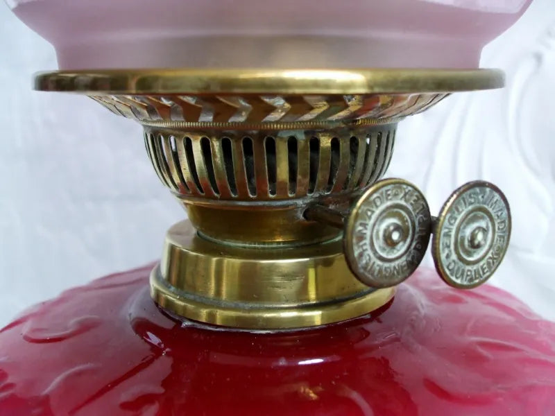 Antique English Victorian Oil Lamp