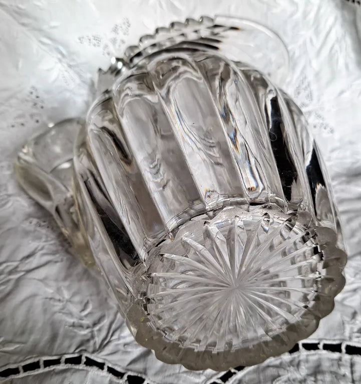 Antique Late Regency Cut Glass Water Jug