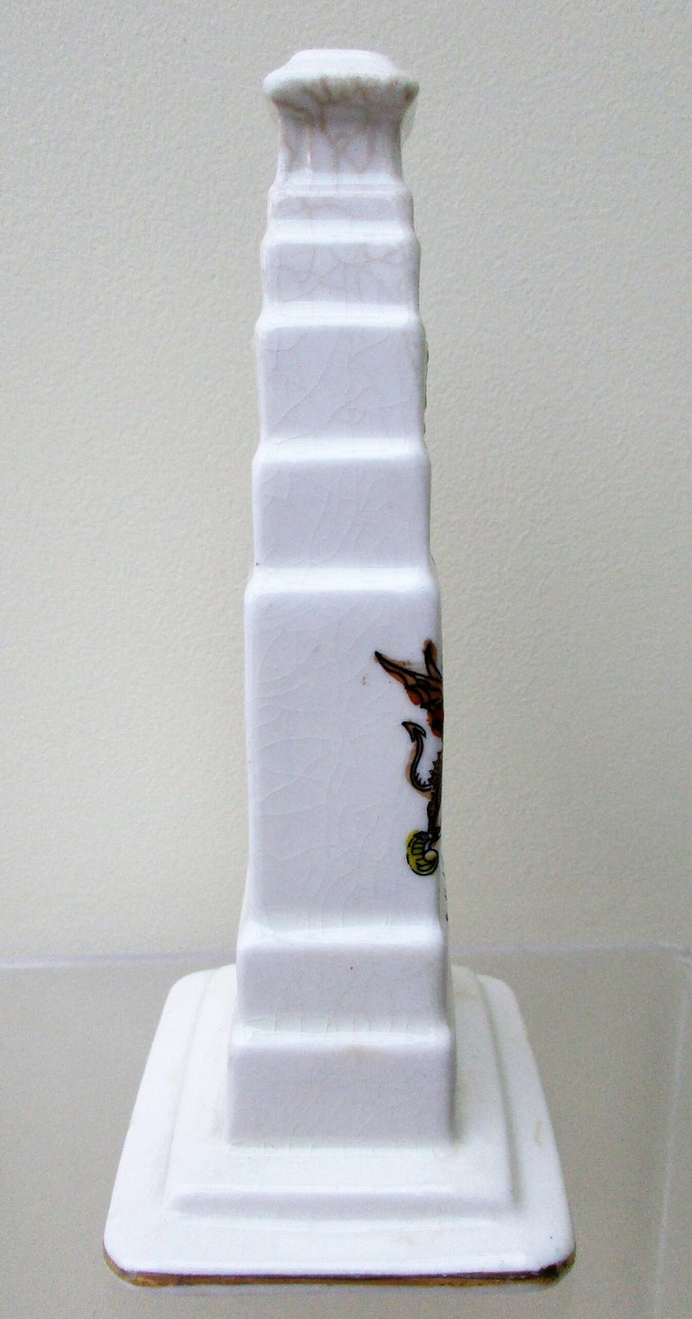Antique Cyclone Crested Ware ~ The Cenotaph, London