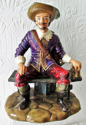 Porcelain Figurine ~ "D'artagnan from The Three Musketeers"