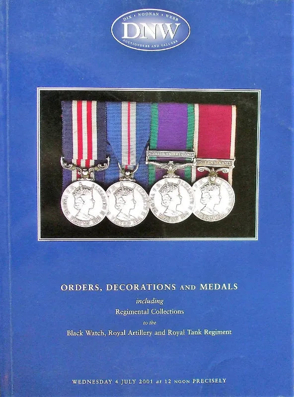 Dix, Noonan, Webb ~ Decorations & Medals ~ London ~ 04. 07. 2001