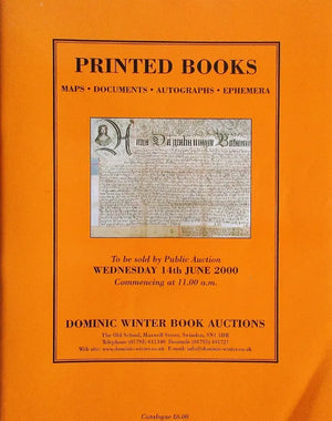 Dominic Winter ~ Printed Books ~ Swindon ~ 14. 06. 2000