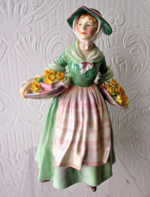 Vintage Royal Doulton Porcelain Figurine ~ "Daffy Down Dilly" ~ HN 1712