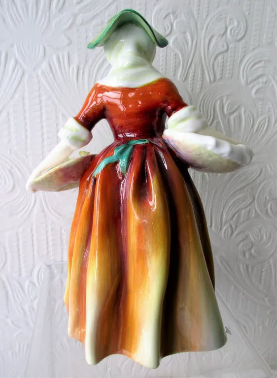 Vintage Royal Doulton Porcelain  Figurine ~ Daffy Down Dilly ~ HN 1712 ~ Rare Colour