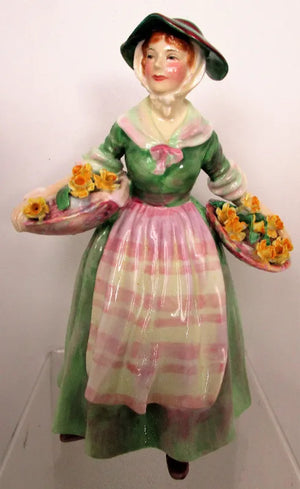 Vintage Royal Doulton Porcelain Figurine ~ "Daffy Down Dilly" ~ HN 1712