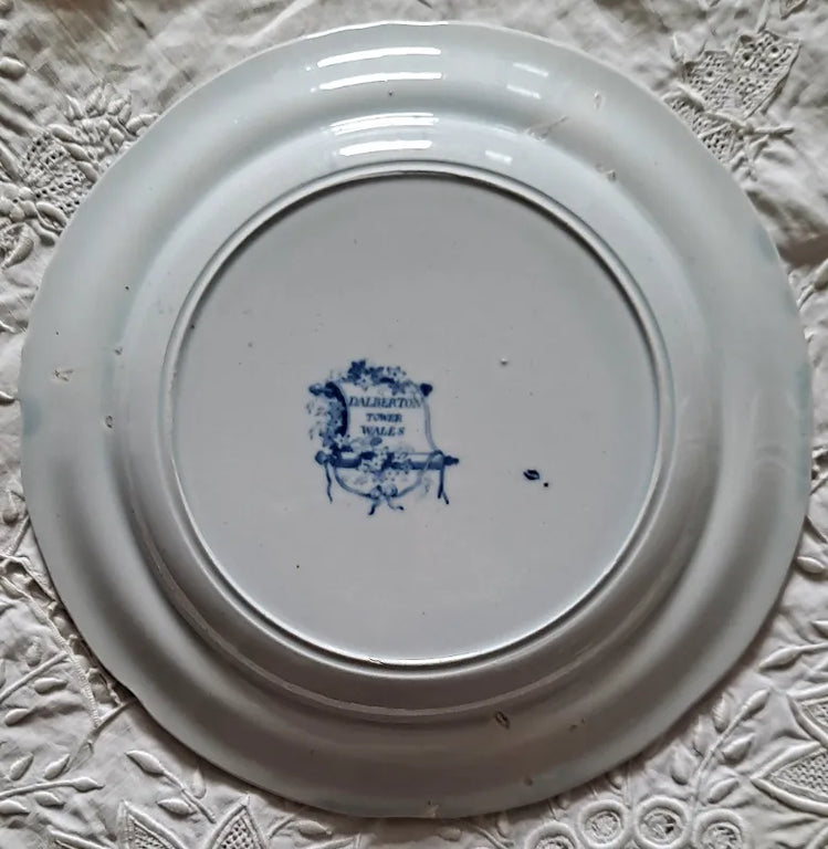 Antique Georgian Blue & White Transfer 