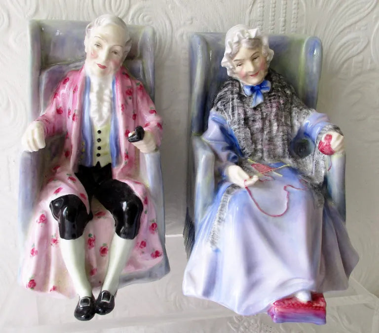 Pair Royal Doulton Figurines ~ 