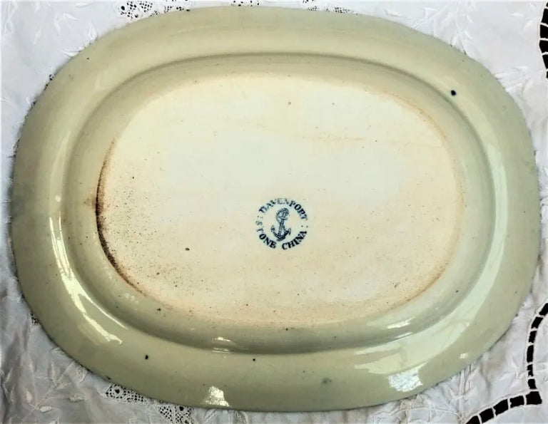 Antique Georgian Blue & White Transfer 