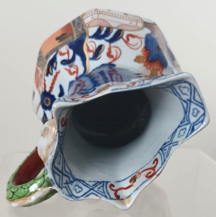 Antique English Georgian Davenport Stone China Hydra Jug