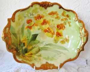 Royal Doulton Porcelain Cabinet Dish, "Orchids" ~ David Dewsberry