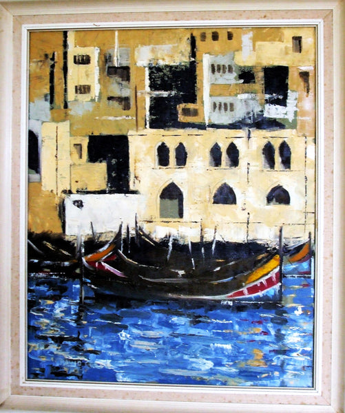 Framed Oil on Canvas ~ "Venice" ~ David Green R.O.I.