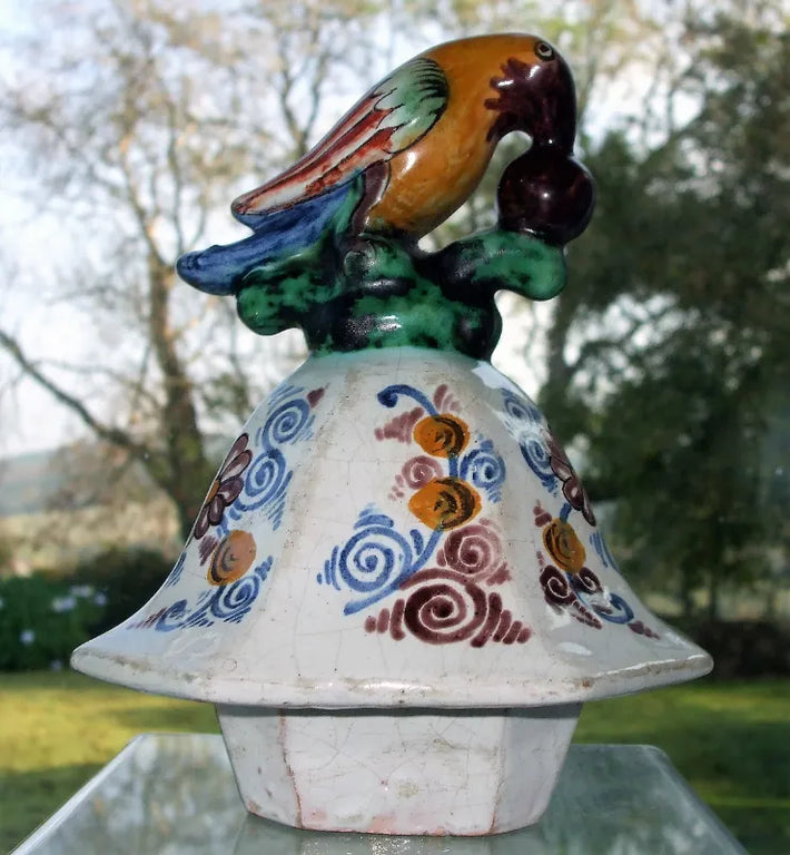 Antique Dutch Delftware Vase and Cover